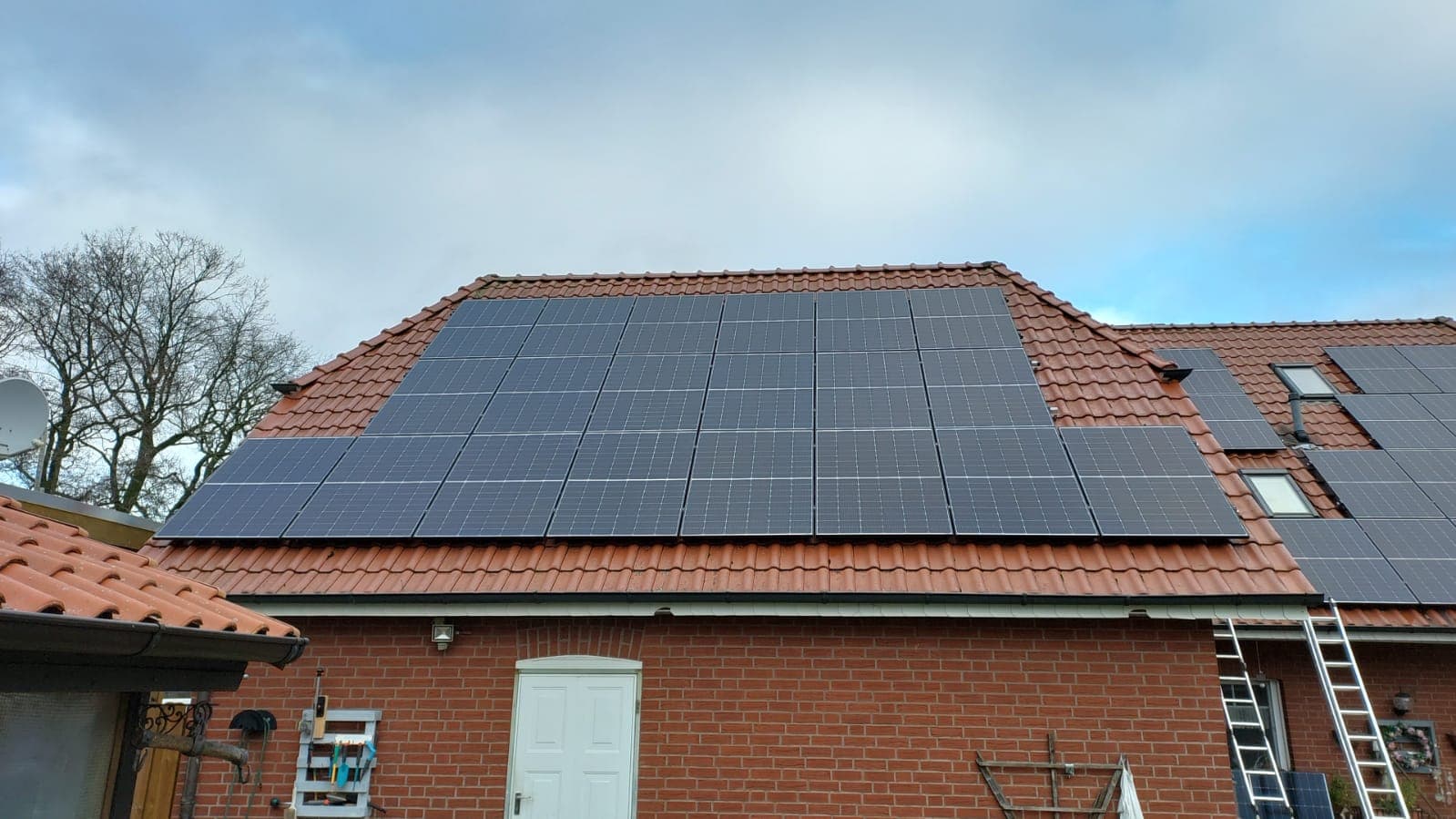 Installierte PV-Anlage in der Landwirtschaft